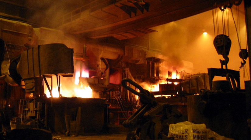 Интерьер сталелитейного завода
