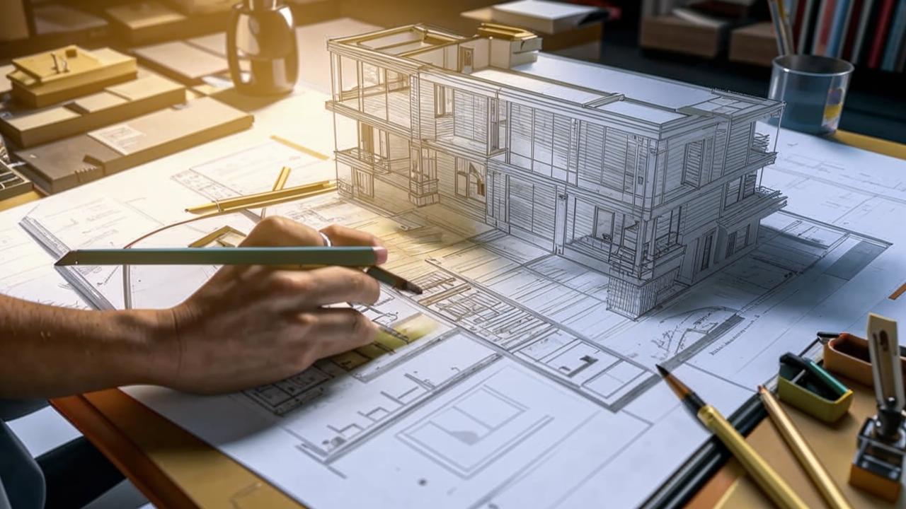 Эскизное проектирование. Разработка эскиза, формирование планировки, внешнего вида здания