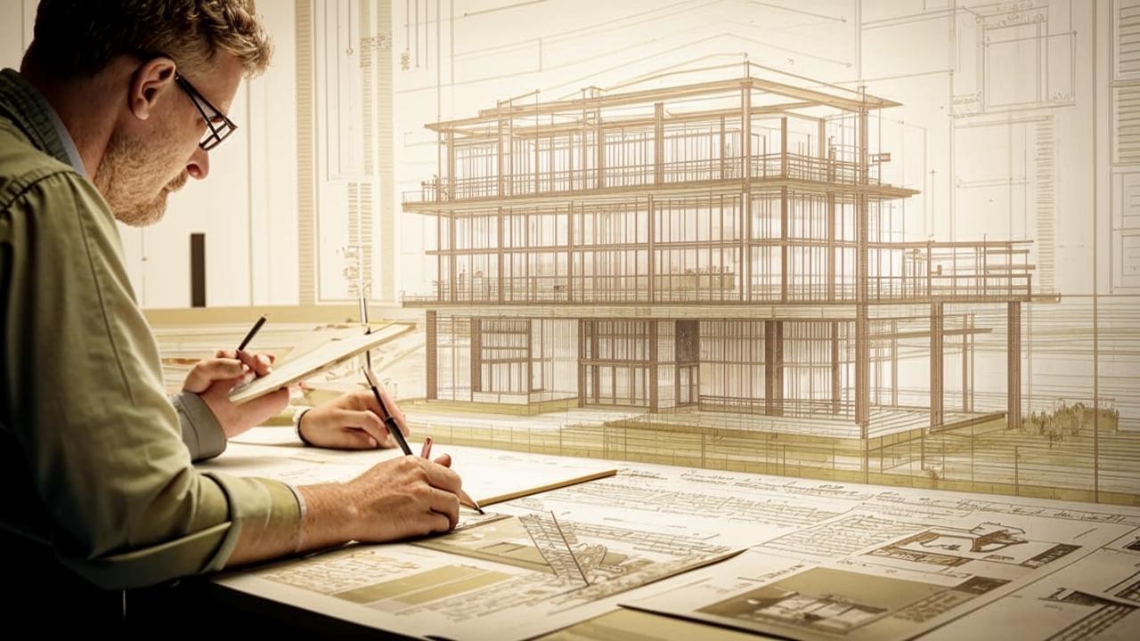 Эскизное проектирование. Разработка эскиза, формирование планировки, внешнего вида здания