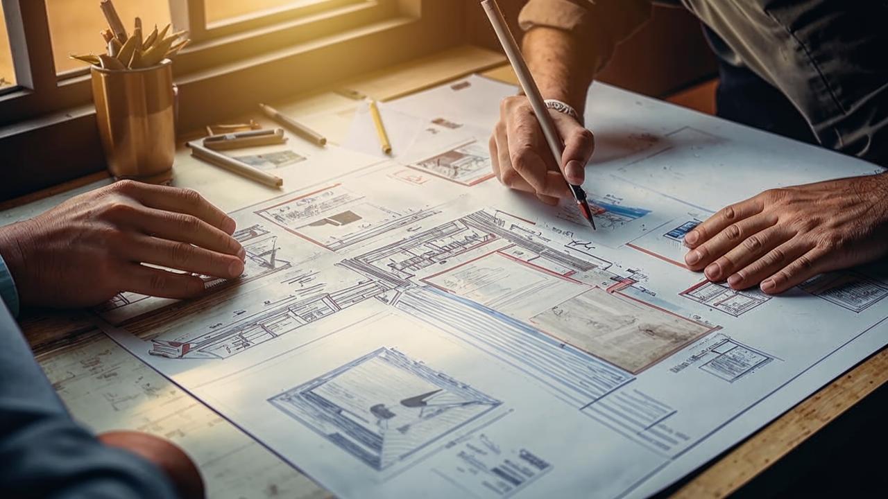 Эскизное проектирование. Разработка эскиза, формирование планировки, внешнего вида здания