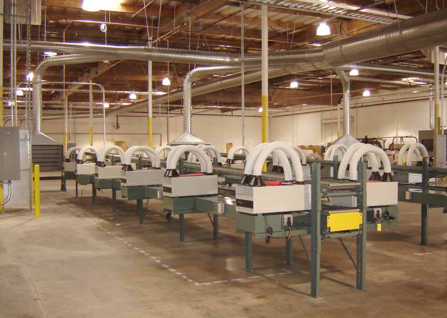 местаня вентиляция линии пайки